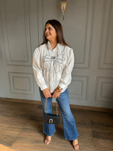 Cotton bow shirt with stud work (Bow)